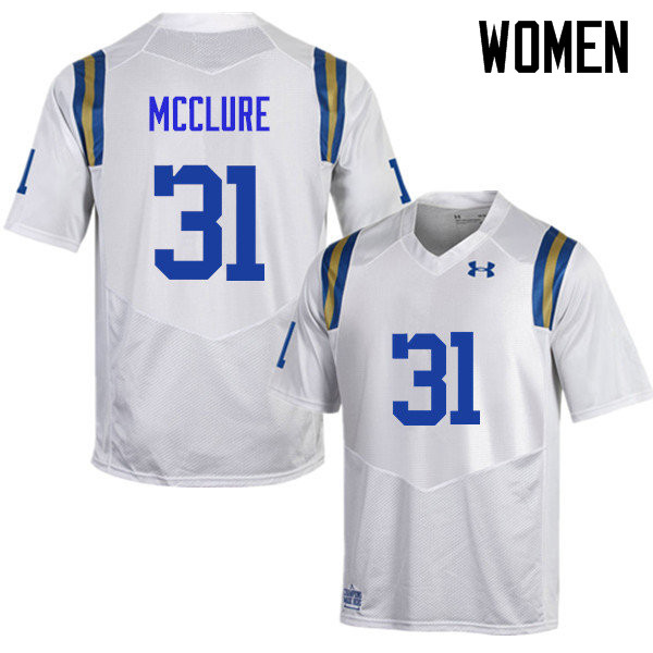 Women #31 Will McClure UCLA Bruins Under Armour College Football Jerseys Sale-White - Click Image to Close